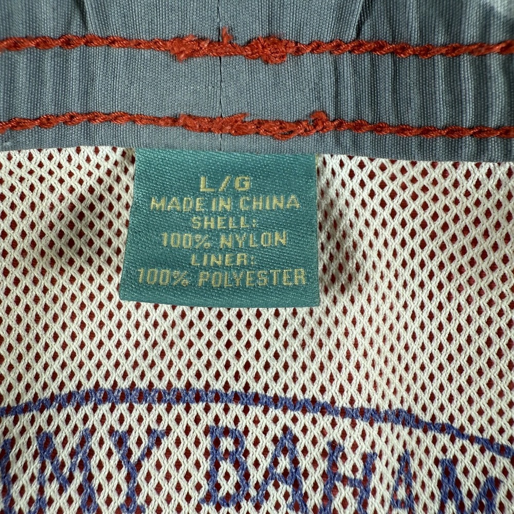 Tommy Bahama Relax‎ Swim Trunks Men Large Coral Orange Cargo Drawstring Liner - Picture 8 of 10